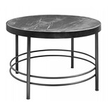 Nordal Midnight coffee table round - black