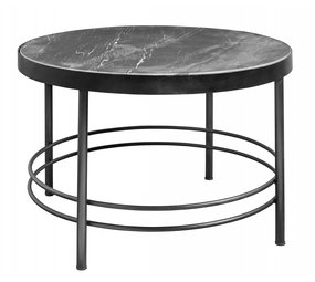 Nordal Midnight salontafel rond - zwart