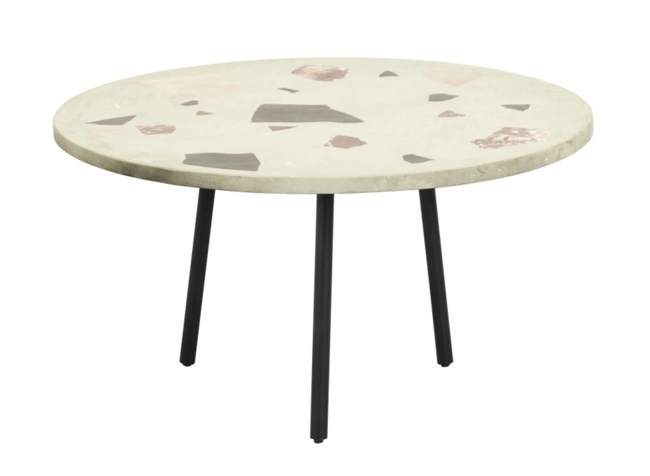 Nordal Terrazzo sofabord rundt - pistacie Nordal Terrazzo sofabord rundt - pistacie