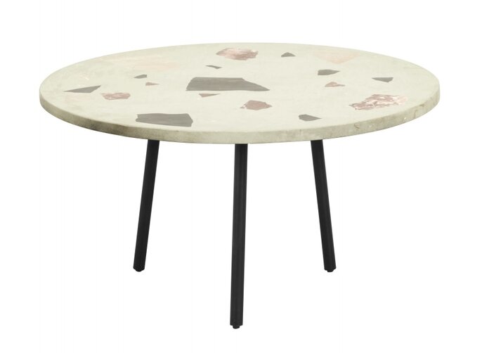 Nordal Terrazzo coffee table round - pistachio
