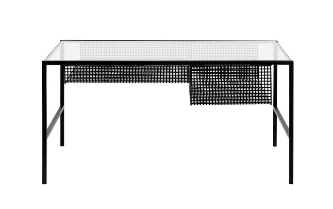 Nordal Irona Couchtisch mit Glasplatte