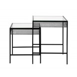 Nordal Rona tafel set met glazenblad Nordal Rona tafel set met glazenblad