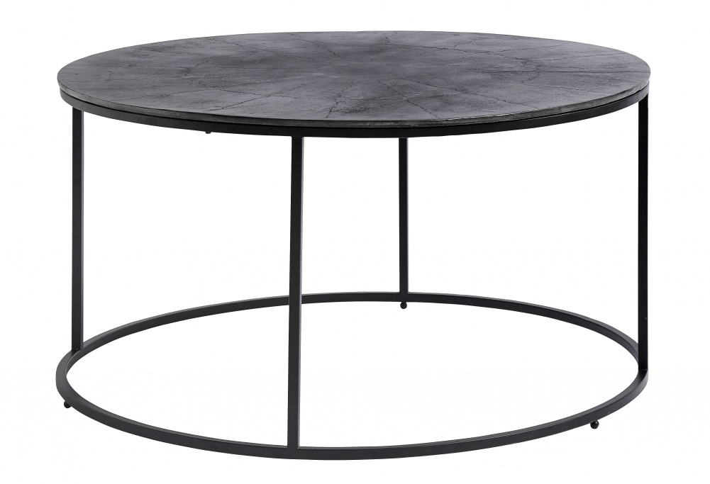 Nordal Table basse ronde - noir