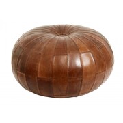 Nordal Pouf in pelle da rugby - marrone antico Nordal Pouf in pelle da rugby - marrone antico