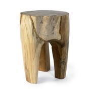 Nordal Teak wooden stool - natural Nordal Teak wooden stool - natural