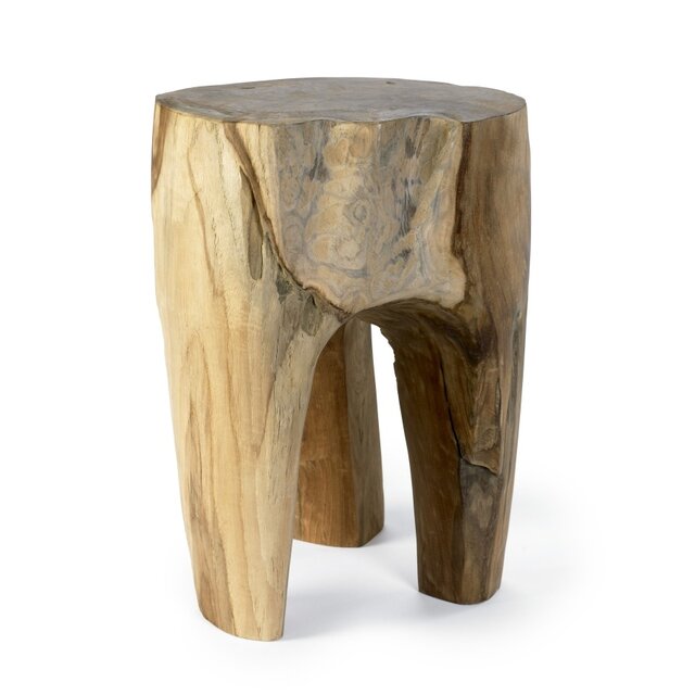 Nordal Teak houten kruk - naturel Nordal Teak houten kruk - naturel