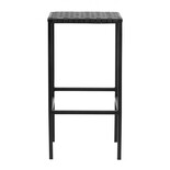 Nordal Barstoel zwart leer/metaal Nordal Barstoel zwart leer/metaal