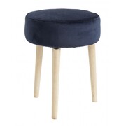 Nordal Velvet kruk blauw Nordal Velvet kruk blauw