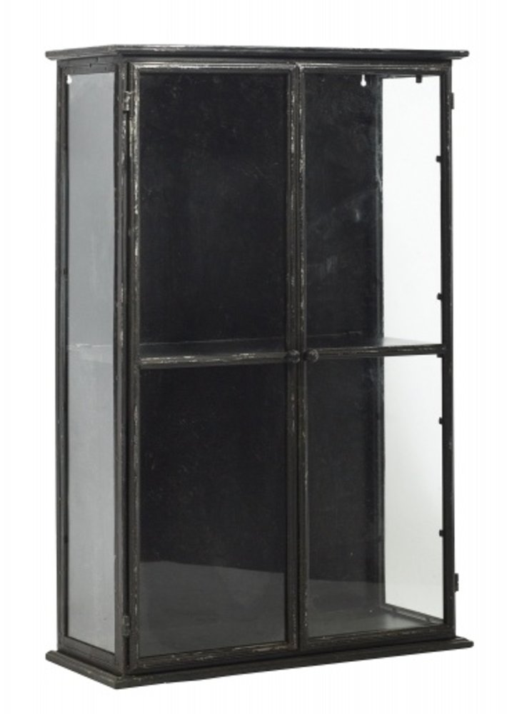 Nordal Armoire murale Downtown en fer - noir 80x20x121cm Nordal Armoire murale Downtown en fer - noir 80x20x121cm