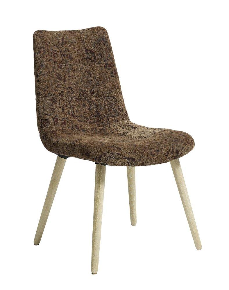 Nordal Sedia per sala da pranzo Flower - marrone chiaro