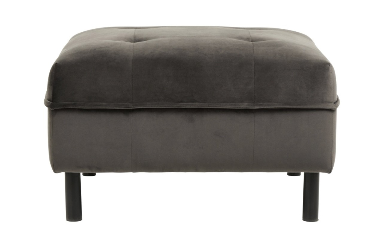 Nordal Puff Samthocker - grau