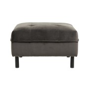 Nordal Puff Samthocker - grau