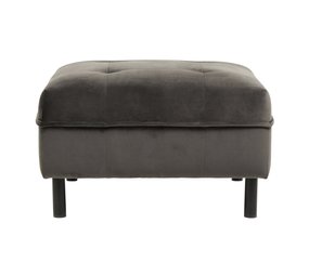 Nordal Pouf in velluto soffiato - grigio Nordal Pouf in velluto soffiato - grigio
