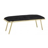 Nordal Warmes Sofa - schwarz / gold