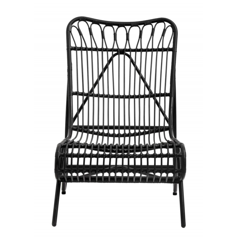 Nordal Garden lounge chair - black - LIVING AND CO.