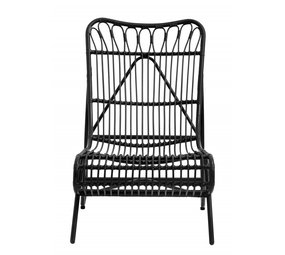 Nordal Chaise longue de jardin - noir Nordal Chaise longue de jardin - noir