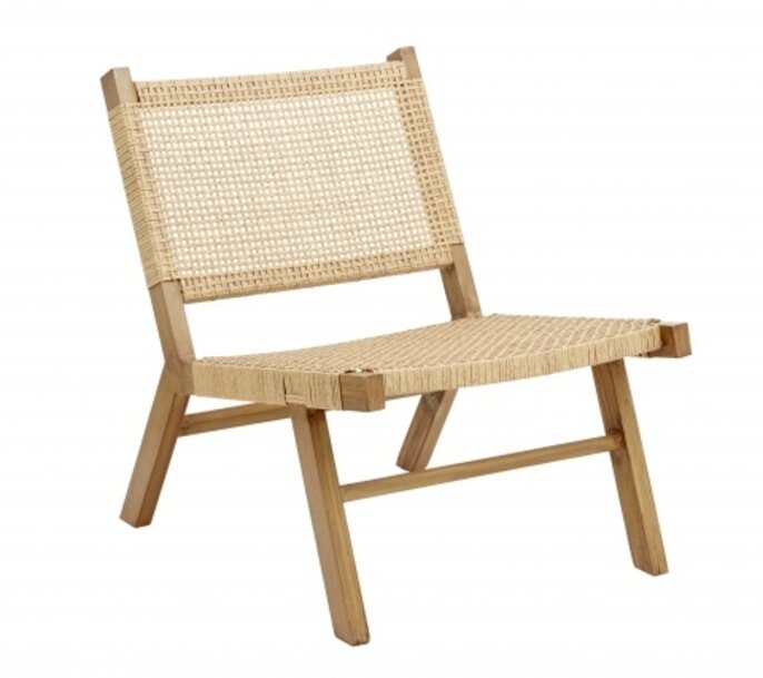 Nordal Vasai loungestoel - naturel