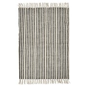 Nordal Ränder matta - off-white / black