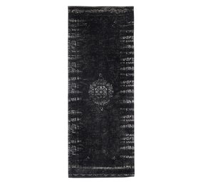 Nordal Grand tapis tissé - gris foncé / noir Nordal Grand tapis tissé - gris foncé / noir