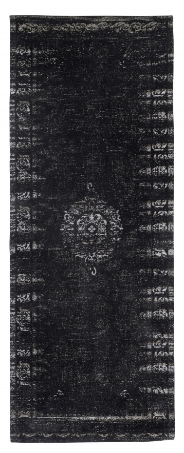 Nordal Grand tapis tissé - gris foncé / noir