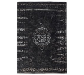 Nordal Gran alfombra tejida - gris oscuro / negro 200x290 Nordal Gran alfombra tejida - gris oscuro / negro 200x290