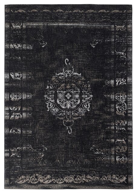 Nordal Grand geweven vloerkleed - donkergrijs/zwart 200x290