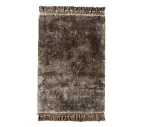 Nordal Noble vloerkleed met franjes - warm grijs Nordal Noble vloerkleed met franjes - warm grijs