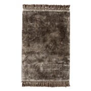 Nordal Ædel tæppe med frynser - varmgrå 160x240 Nordal Ædel tæppe med frynser - varmgrå 160x240
