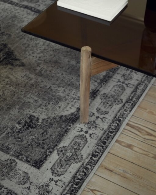 Nordal Tapis tissé Venus - gris 200x290 Nordal Tapis tissé Venus - gris 200x290