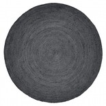 Nordal Runder Teppich aus Jute - schwarz Nordal Runder Teppich aus Jute - schwarz
