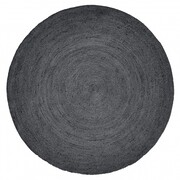 Nordal Tapis rond en jute - noir Nordal Tapis rond en jute - noir