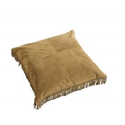 Nordal Cuscino in pelle hippie incl. Imbottitura - marrone 80x80 cm