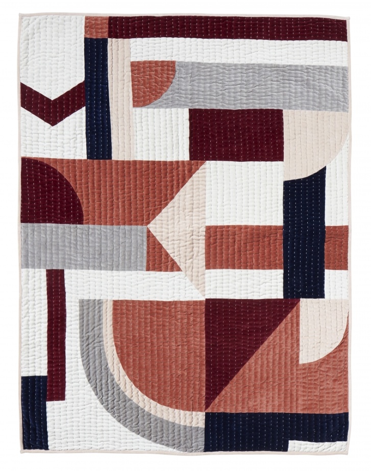 Nordal Patchwork quilt - pink mix