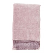 Nordal Velvet plaid with fringes - light purple