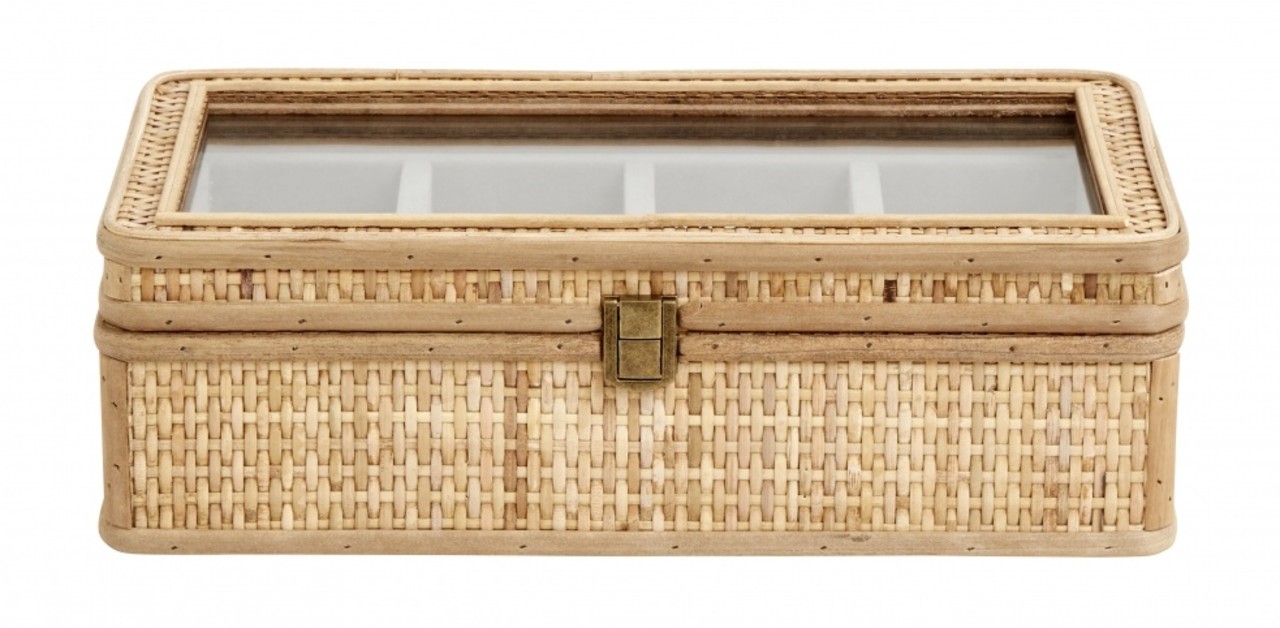 Nordal Rattan smykkeskrin - naturlig
