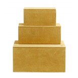 Nordal Box storage boxes set of 3 pieces - yellow