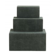 Nordal Box storage boxes set of 3 pieces - green