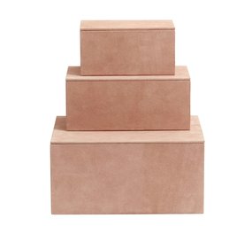 Nordal Boîtes de rangement lot de 3 pièces - rose