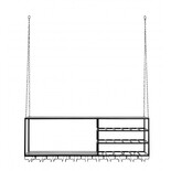 Nordal Loft rack - black Nordal Loft rack - black