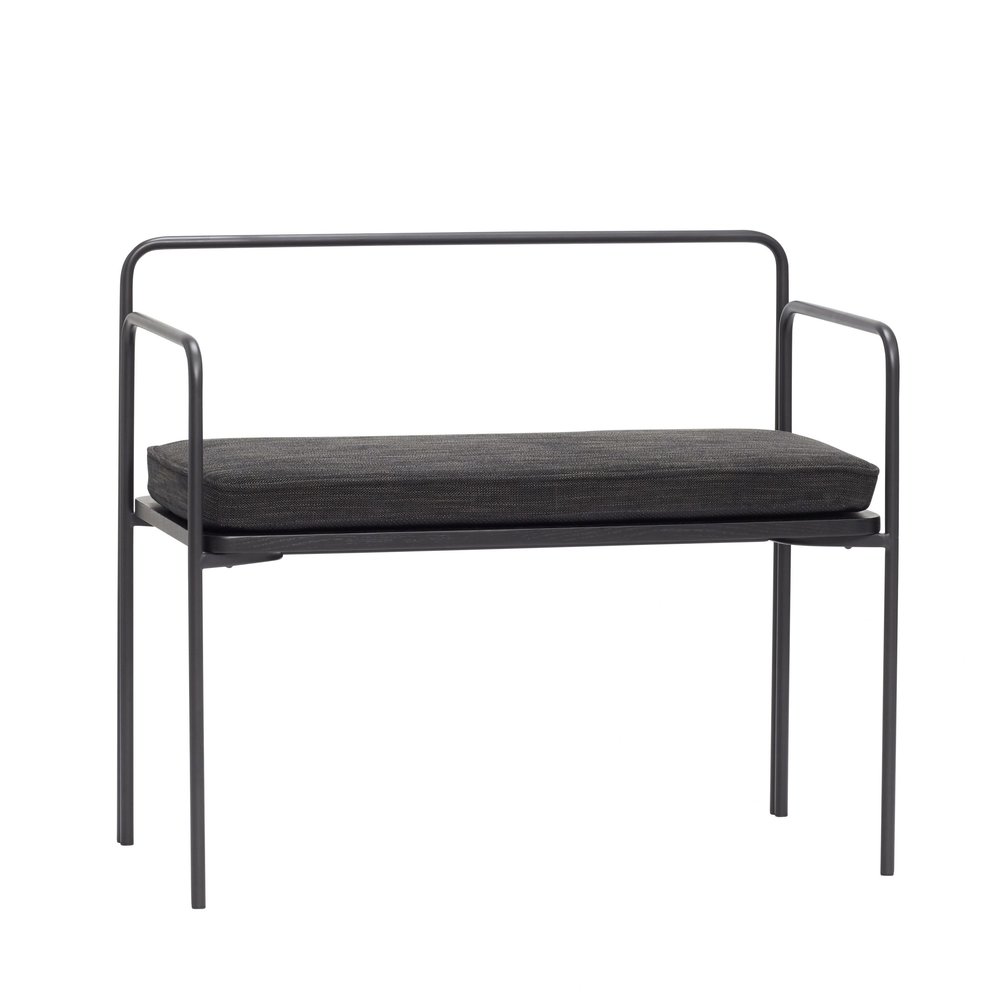 Hubsch Divano con cuscino - nero Hubsch Divano con cuscino - nero