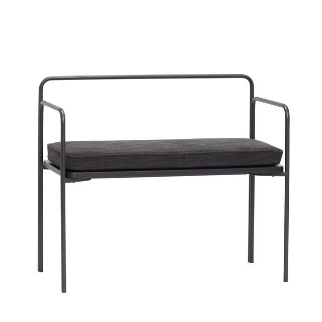 Hubsch Divano con cuscino - nero Hubsch Divano con cuscino - nero