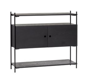 Hubsch Armoire bois / métal - noir