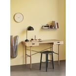 Hubsch Wooden desk with 2 storage drawers - natural Hubsch Wooden desk with 2 storage drawers - natural