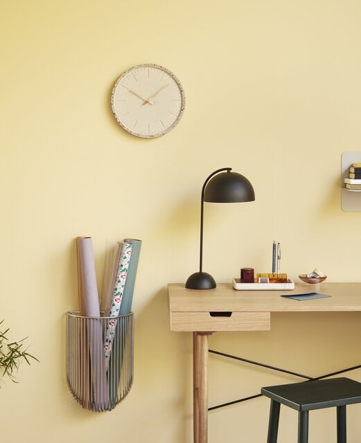 Hubsch Houten bureau met 2 opberglades - naturel