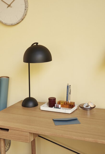 Hubsch Houten bureau met 2 opberglades - naturel