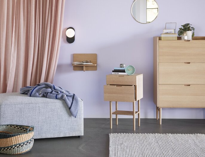 Hubsch Mobile in legno con cassetti - naturale