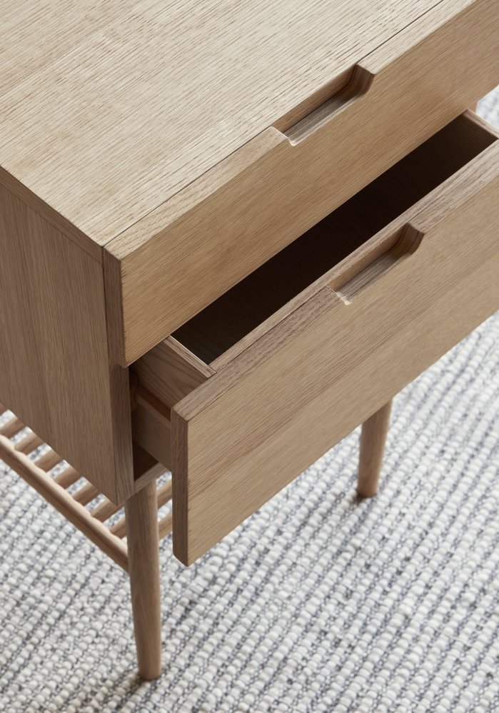 Hubsch Armoire en bois avec tiroirs - naturel