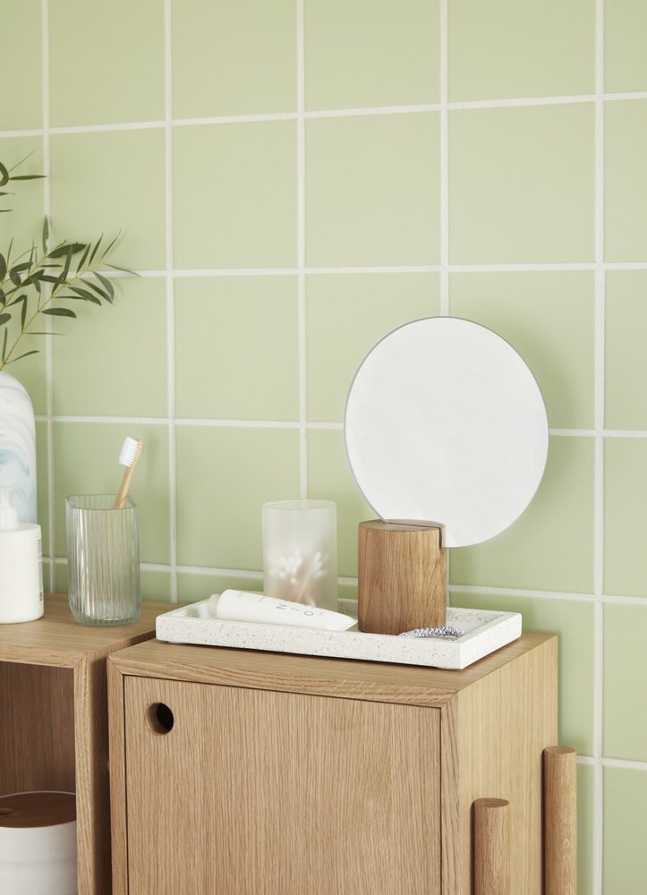 Hubsch Houten kast met planken en deur - naturel