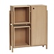 Hubsch Houten kast met planken en deur - naturel Hubsch Houten kast met planken en deur - naturel