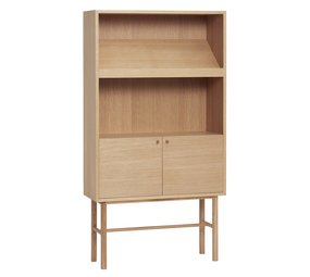 Hubsch Armario de madera de roble - natural